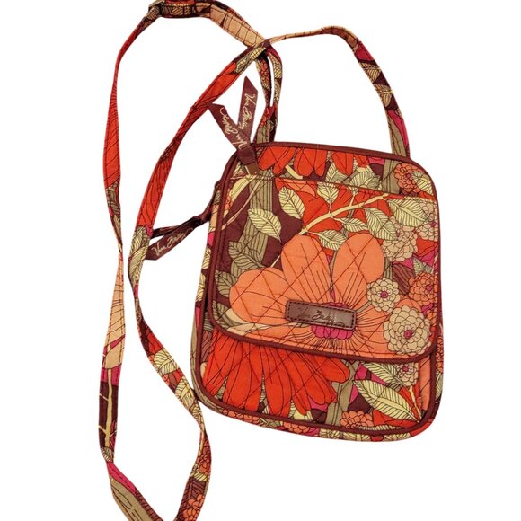 VERA BRADLEY Mini Hipster Bohemian Blooms Crossbody Hobo Purse - Picture 1 of 13
